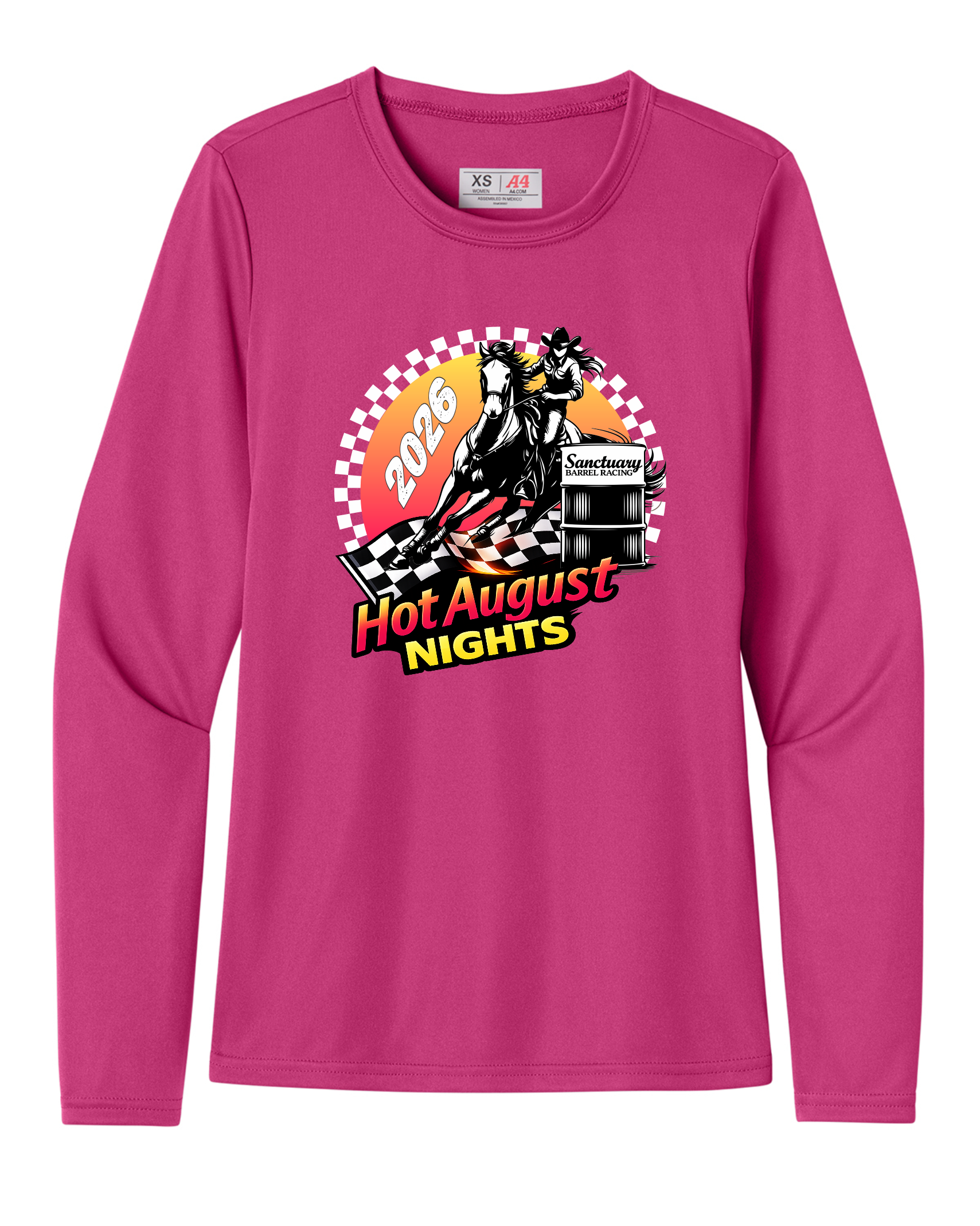 Hot Summer Nights Cooling Long Sleeve Shirt - Fuchsia