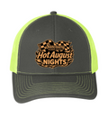 Hot August Nights Snapback - Neon Green and Grey Steel