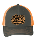 Hot August Nights Snapback - Neon Orange and Grey Steel