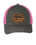 Hot August Nights Snapback - Neon Pink and Grey Steel