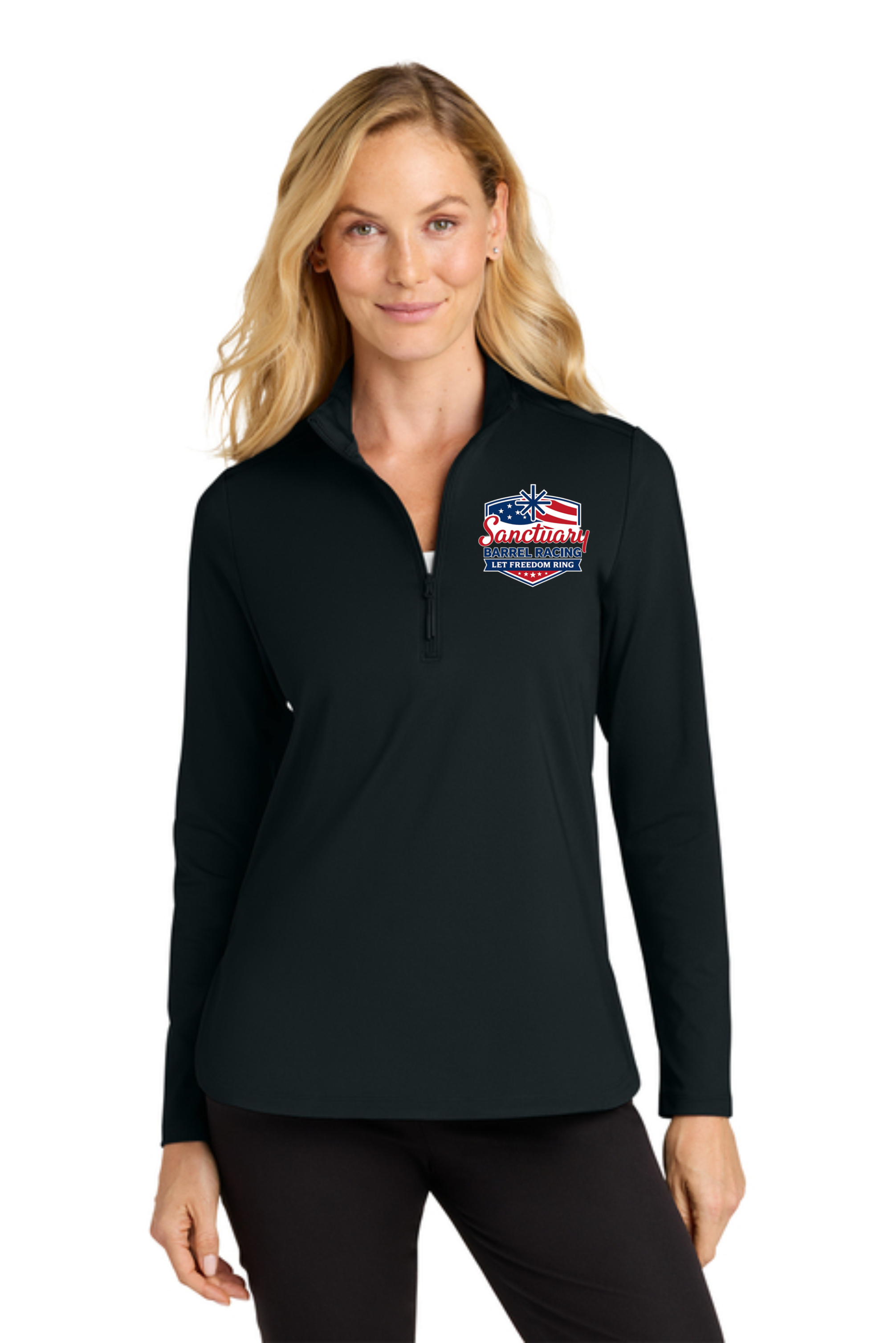 Let Freedom Ring 1/4 Zip - Black