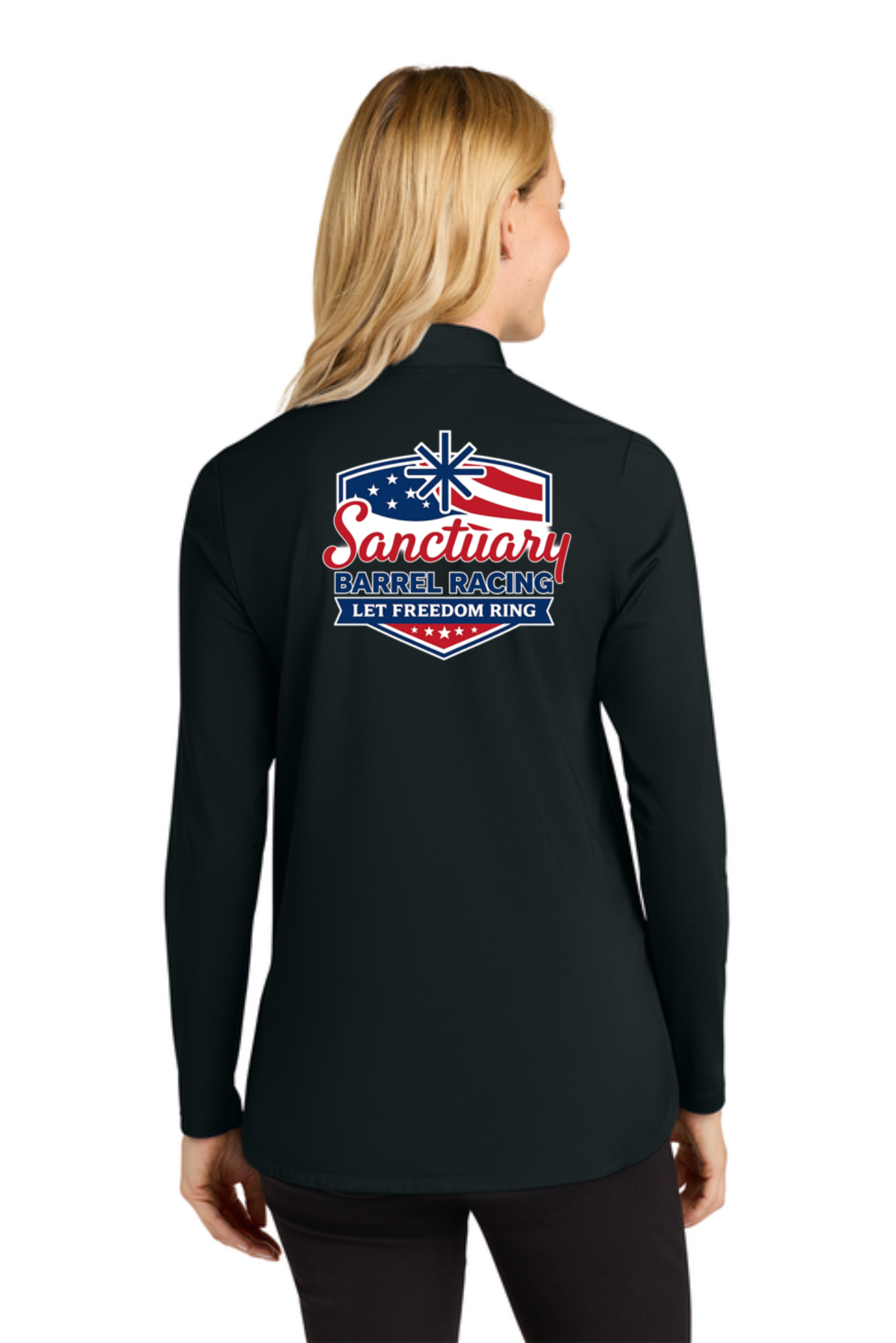 Let Freedom Ring 1/4 Zip - Black
