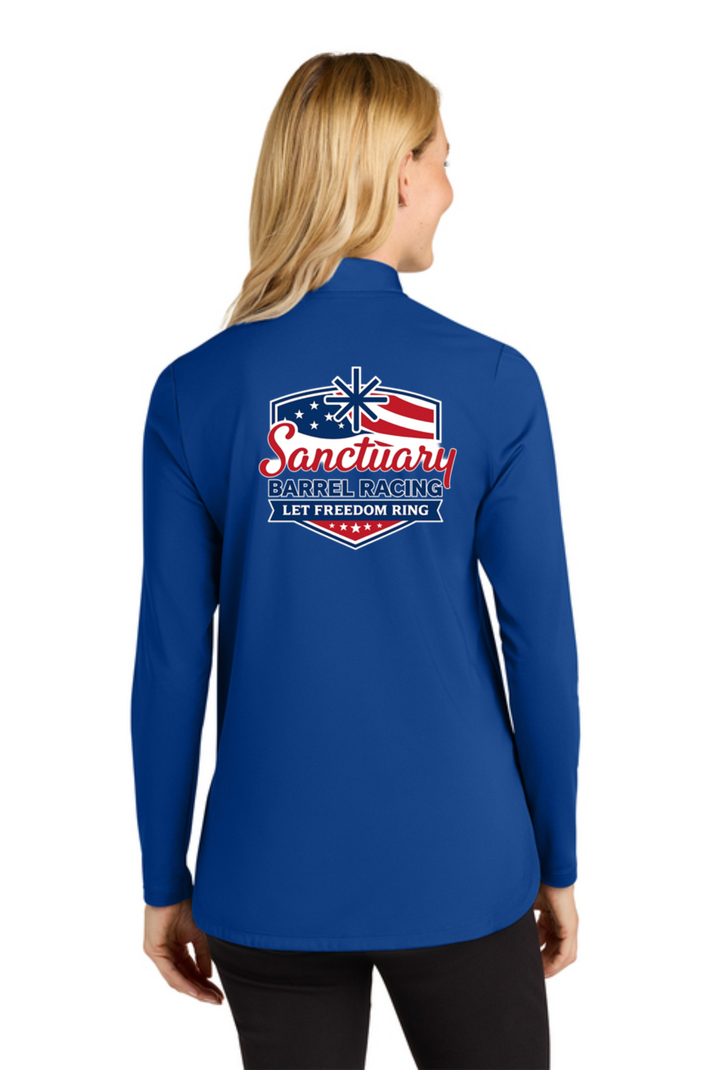 Let Freedom Ring 1/4 Zip - Blue