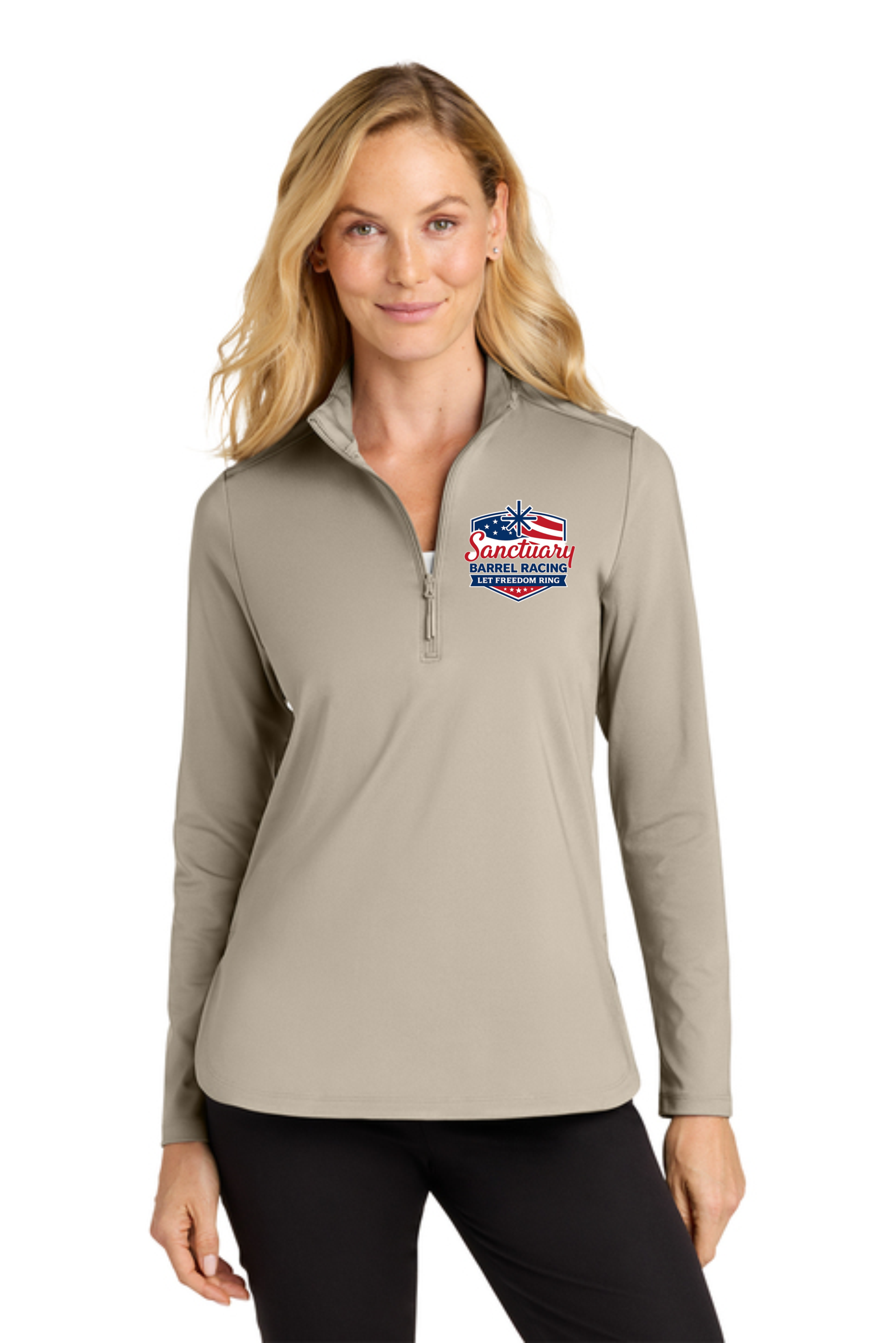 Let Freedom Ring 1/4 Zip - Tan