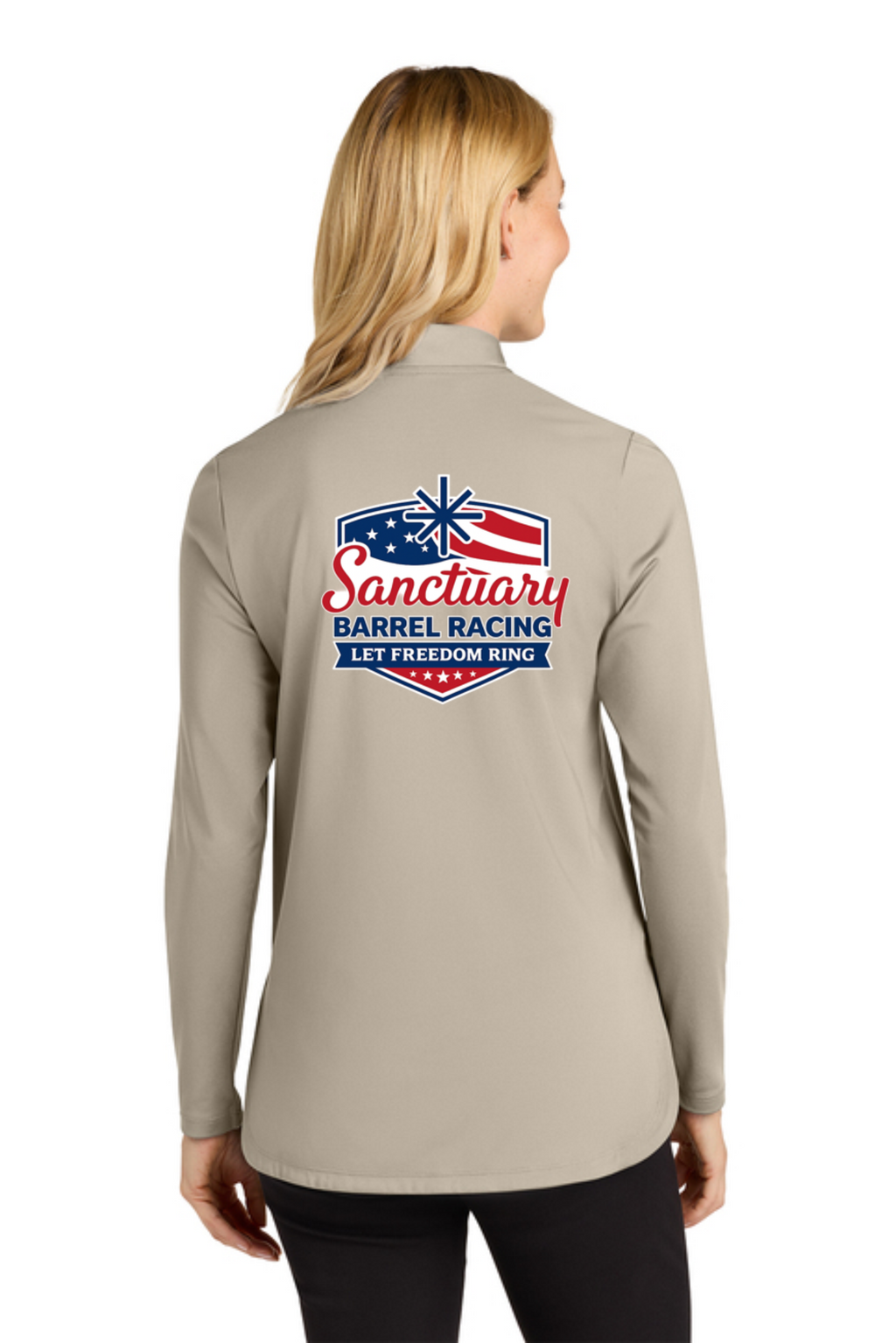 Let Freedom Ring 1/4 Zip - Tan