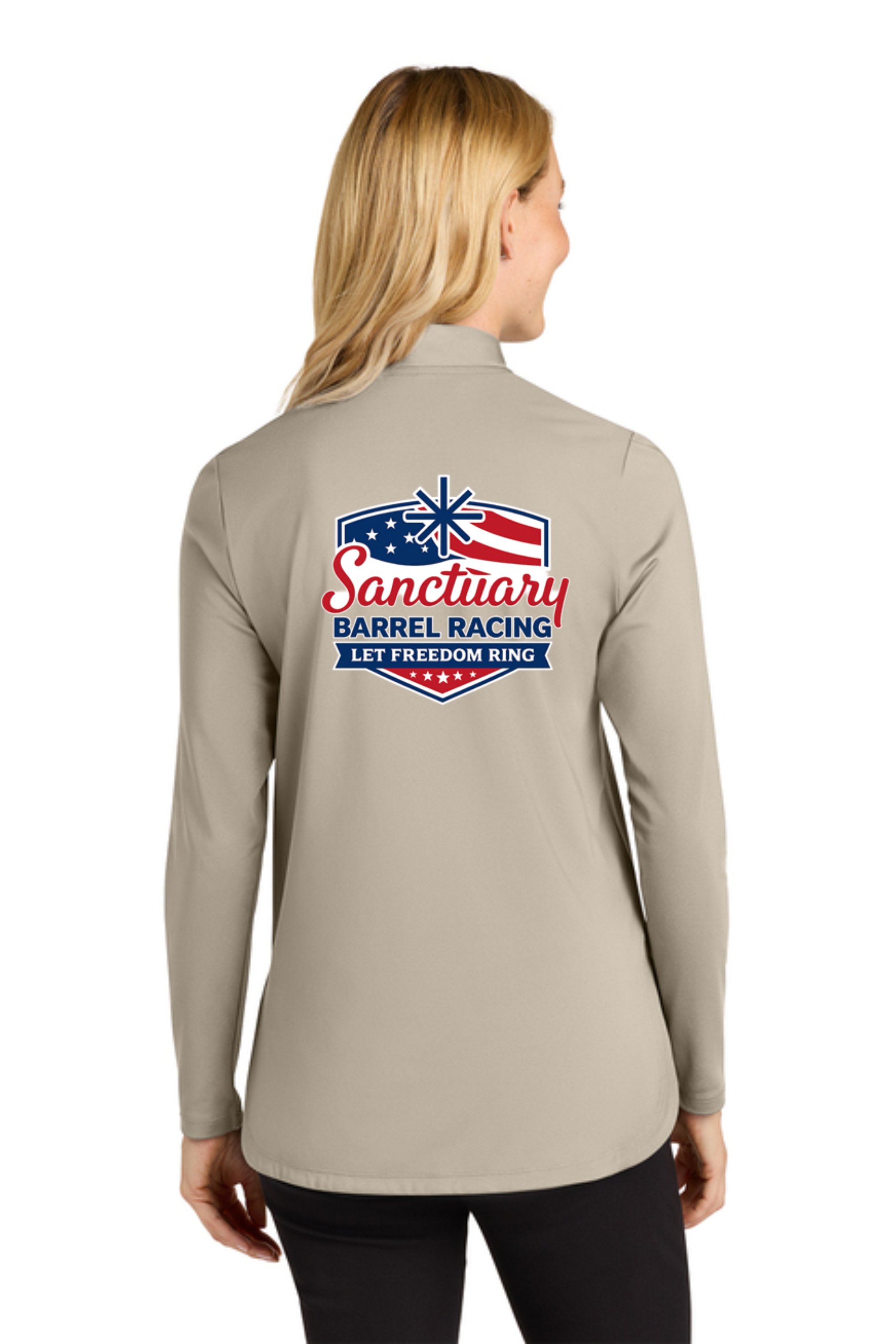 Let Freedom Ring 1/4 Zip - Tan